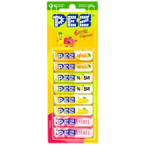 Цукерки Pez Екзотик 8х8,5г