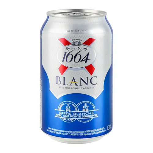 Пиво спеціальне Kronenbourg 1664 Blanc світле 4.8% 330мл
