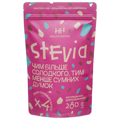 Замінник цукру Health Hunter Стевія солодка 280г