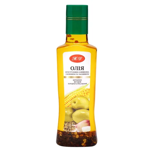Олія кукурудзяно-оливкова Мак-Дей з кмином та часником  200мл