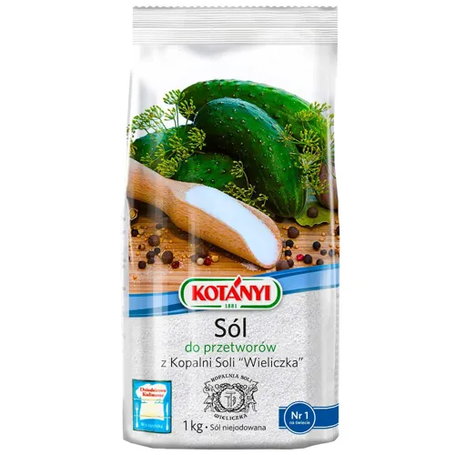 Сіль Kotanyi з соляних копалин Величка нейодована дрібна 1кг