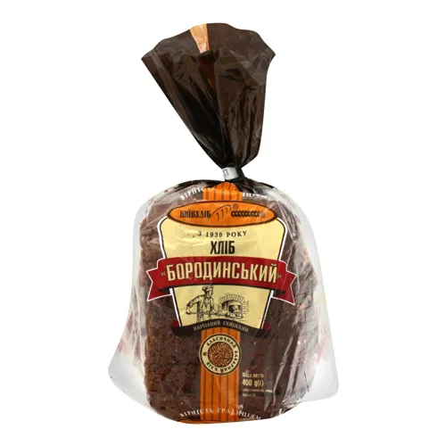 Хліб половинка в нарізці Бородинський Київхліб м/у 400г