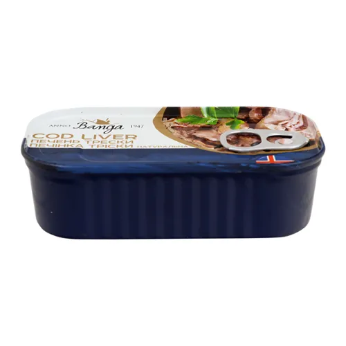 Печінка тріски Banga з лавровим листом та чорним перцем 115г