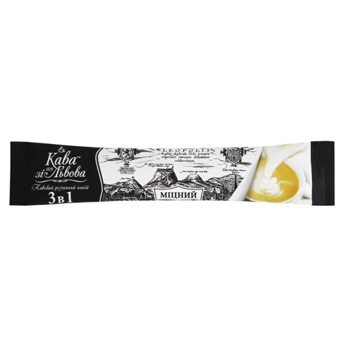 Напій кавовий Кава зі Львова Міцний 3в1 16г