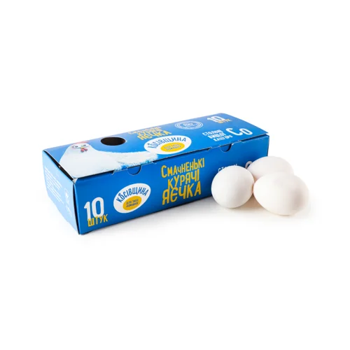 Яйця Курячі Харчові Столові Категорії С0 Косівщина, к/у, 10шт