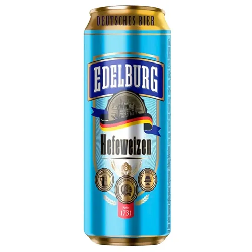 Пиво Edelburg Hefeweizen світле нефільтроване 5,1% 0,5л