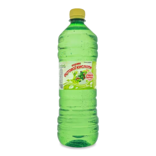 Оцтова Кислота 9% Вищого Ґатунку, Пластикова Пляшка 0.9л