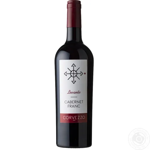 Вино Corvezzo Cabernet Franc червоне сухе 12,5% 0,75л