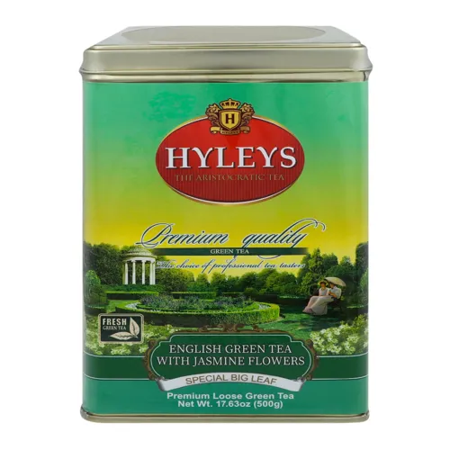 Чай зелений Jasmine flowers Hyleys з залізній банці 500г