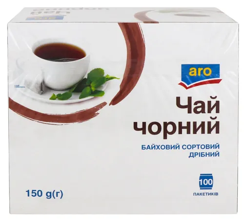 Чай чорний байховий дрібний Aro к/у 100х1.5г