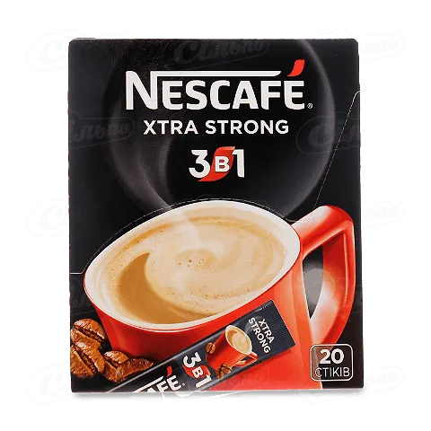 Напій кавовий «Nescafe Extra Strong 3в1» розчинний, 16г