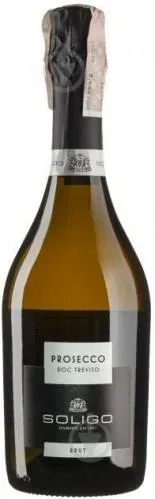 Вино ігристе біле брют Soligo Prosecco Treviso Brut 0.75л