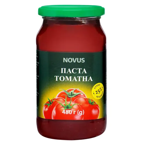 Паста томатна Novus 25%, 480г