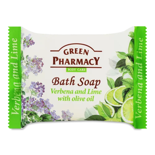 Туалетне Мило Verbena and Lime з Оливковою Олією, Green Pharmacy, 100г