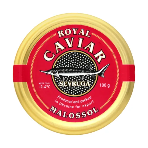 Ікра севрюги чорна зерниста Royal Caviar с/б 100г
