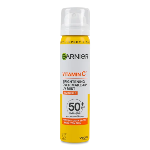 Спрей-міст для Обличчя Денний Сонцезахисний SPF 50+ з Вітаміном C Garnier 75мл