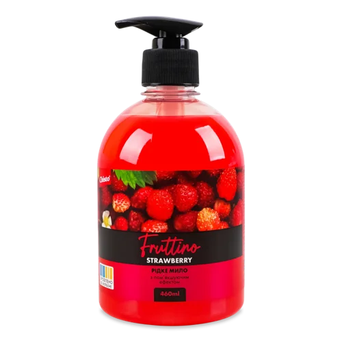 Рідке Мило З Пом'якшуючим Ефектом Strawberry Fruttino Chisto, 460мл