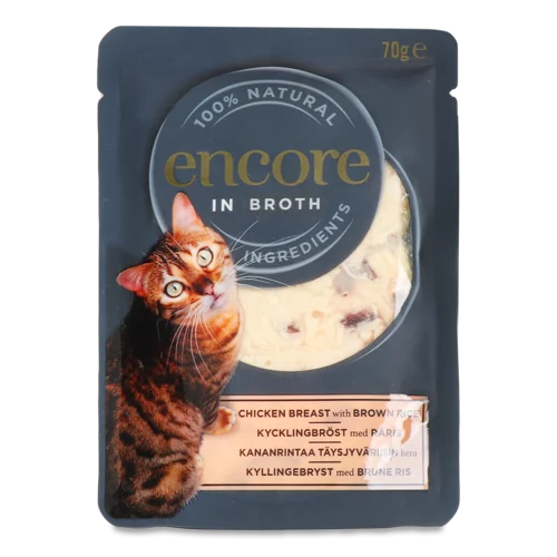 Корм Для Котів Encore Курка З Бурим Рисом, В/ґ, 1г