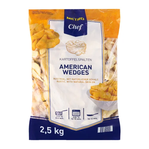 Дольки Картоплі Заморожені Со Шкуркою, в/ґ, 2.5кг