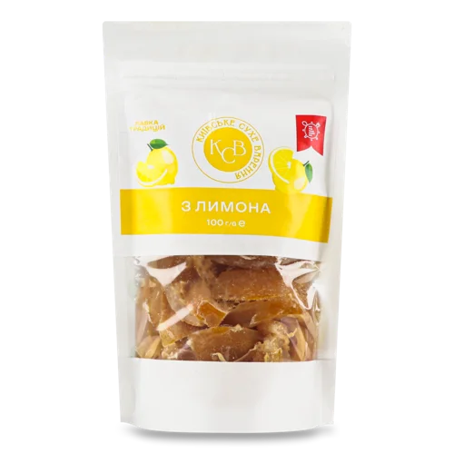 Цукати Лимона, Київське Сухе Варення, д/п, 100г