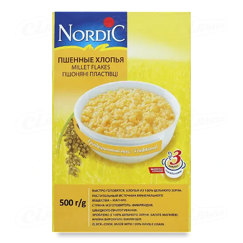 Пластівці Nordic пшоняні 500г