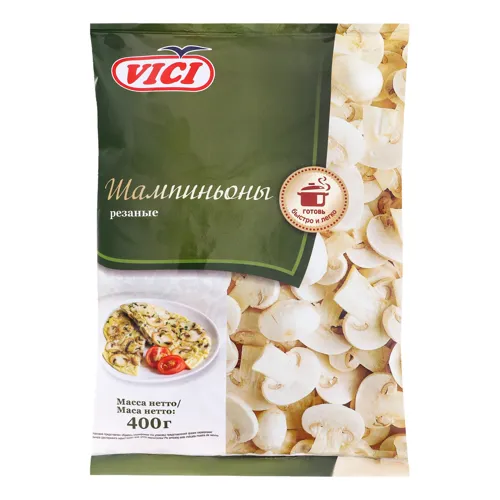 Печериці різані швидкозаморожені Vici м/у 400г