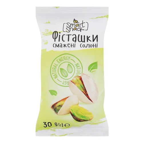 Фісташки смажені солоні Smart Snack м/у 30г
