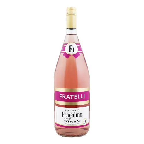 Напій винний 1.5л 6-6.9% рожевий напівсолодкий ігристий Rosato Fragolino Fratelli