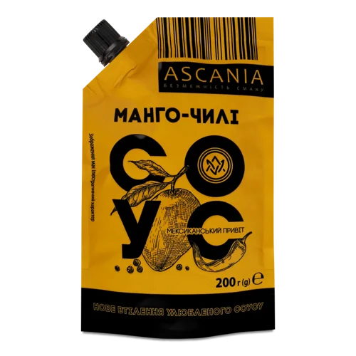 Соус Манго-Чилі, вищого ґатунку, п/пл, 200г