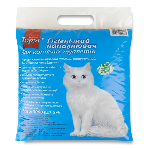 Наповнювач Гігієнічний Для Котячих Туалетів Topsi В/ґ 3кг