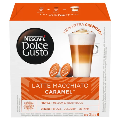 Кава в капсулах NESCAFÉ® DOLCE GUSTO® Latte Macchiato Caramel 145,6г 16шт