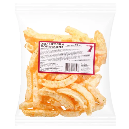 Снеки картопляні 7 зі смаком стейку 50г