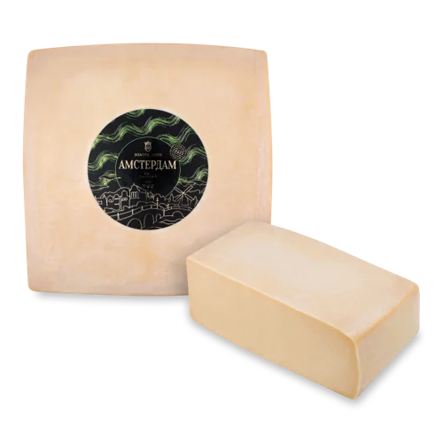 Сир Твердий Амстердам Золота Лінія 45% Жиру, кг