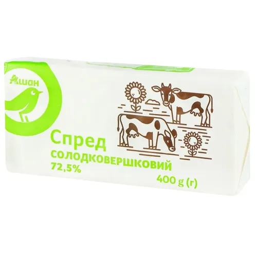 Спред АШАН Сиров'ялений 400г 72.5%