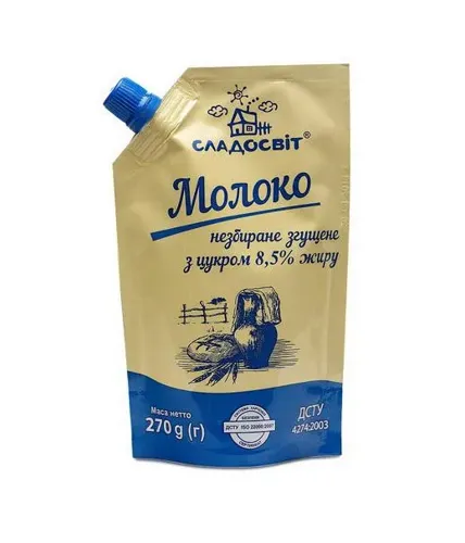 Молоко згущене Сладосвіт незбиране 8,5% 270г