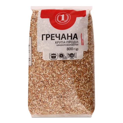 Гречана Крупа Проділ ТМ '1', в/ґ, 800г