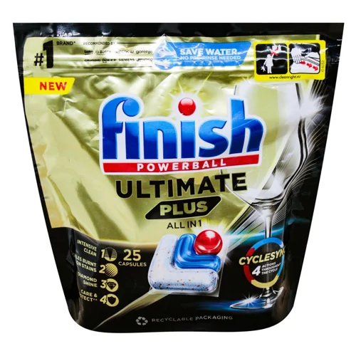 Таблетки для посудомийних машин Finish Ultimate Plus All in One 25шт