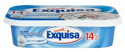 Сир 14% м'який натуральний з йогуртом Exquisa п/у 200г
