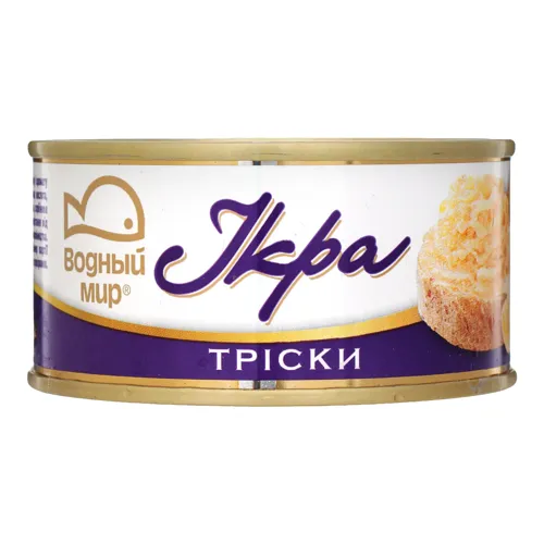 Ікра тріски Водный мир з/б 120г