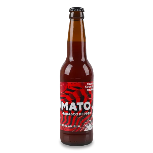 Пиво Нефільтроване Непастеризоване В/ґ Tomato&Tabasco Pepper Sour Red Cat Brewery, 0.33л, 3.8%