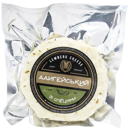 Сир Lemberg Cheese Адигейський зі спеціями ваговий