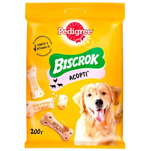 Ласощі для собак Pedigree Biscrok 200г