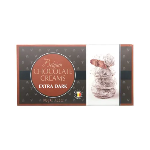 Цукерки Belgian Chocolate Creams Extra Dark 100г х18