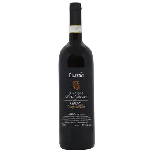 Вино Bussola Amarone della Valpolicella Classico Vigneto червоне напівсухе 17% 0,75л