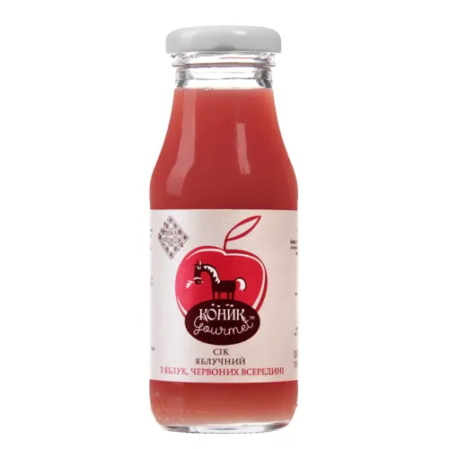 Сік яблучний з яблук, червоних в середині