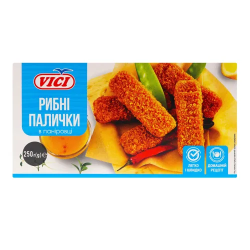 Палички рибні в паніровці заморожені Vici