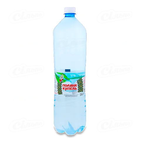 Вода мінеральна «Поляна Купель» лікувально-столова сильногазована, 1,5л