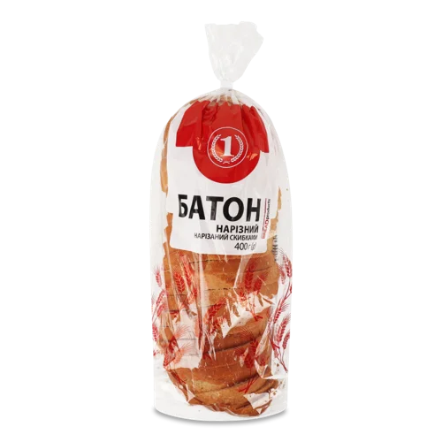 Батон Нарізний Вищого Ґатунку, м/у 400г
