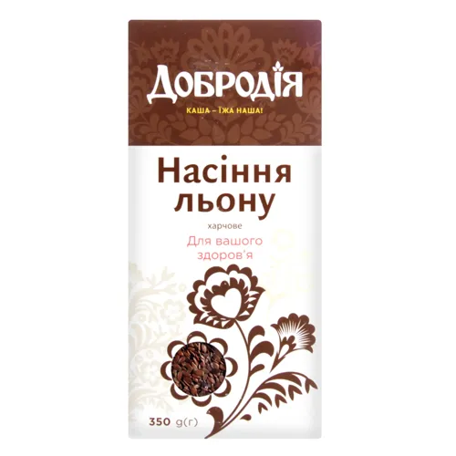 Насіння льону харчове Добродія к/у 350г