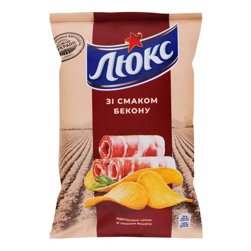 Чіпси картопляні Бекон Люкс м/у 25г